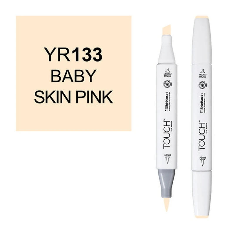 Marqueur touch pointe pinceau rose bébé