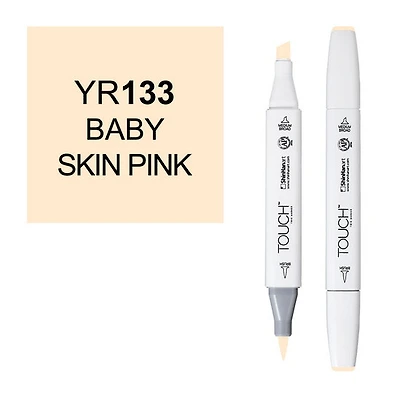 Marqueur touch pointe pinceau rose bébé