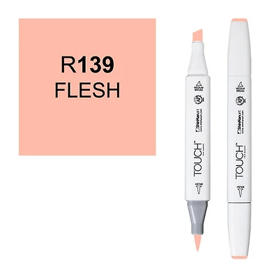 Marqueur touch pointe pinceau chair