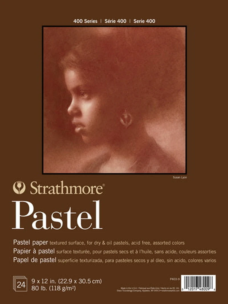 Bloc papier pastel - 9x12po (24f)