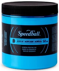 Encre sérigraphie - bleu fluo - 8oz