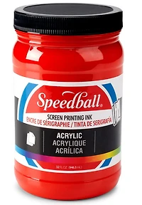 Screen printing ink - medium red - 32oz