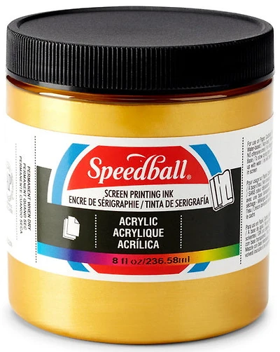 Screen printing ink - gold - 8oz