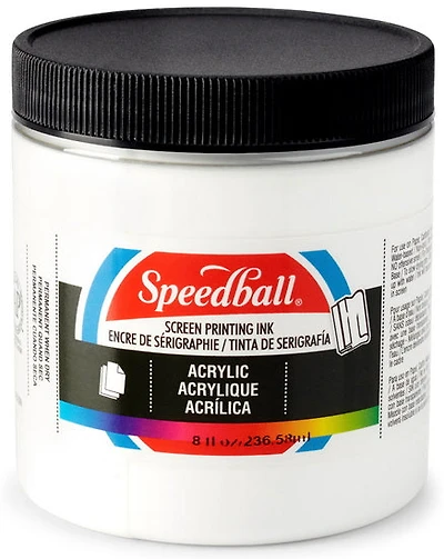 Encre sérigraphie - blanc - 8oz