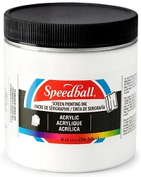 Encre sérigraphie - blanc - 8oz