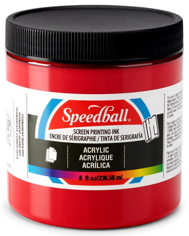 Encre sérigraphie - rouge foncé - 8oz