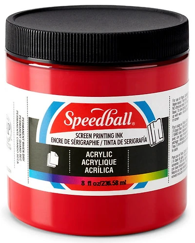 Encre sérigraphie - rouge foncé - 8oz