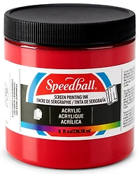 Encre sérigraphie - rouge foncé - 8oz
