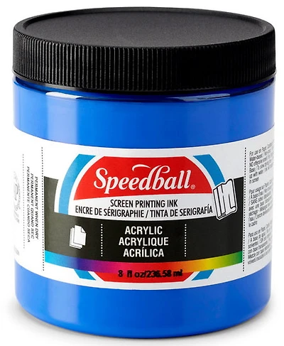 Encre sérigraphie - bleu ultra - 8oz
