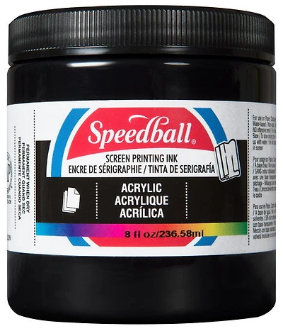 Encre sérigraphie - noir - 8oz