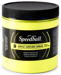 Encre sérigraphie - jaune fluo - 8oz