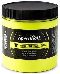 Encre sérigraphie - textile - jaune fluo - 8oz