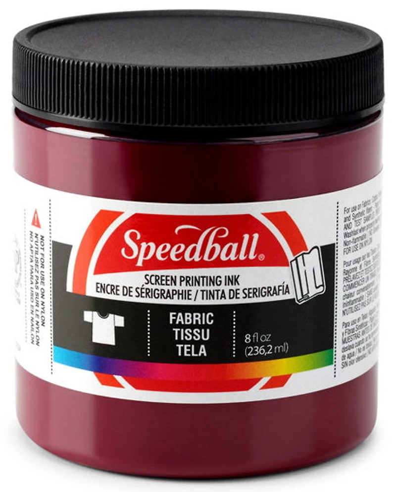 Encre sérigraphie - textile - bordeaux - 8oz