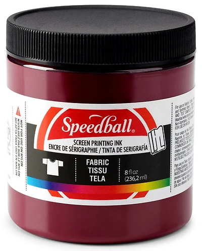 Encre sérigraphie - textile - bordeaux - 8oz