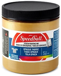 Encre sérigraphie - textile - or - 8oz