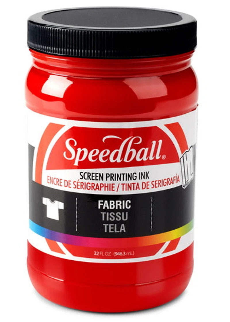 Encre sérigraphie - textile - rouge - 32oz