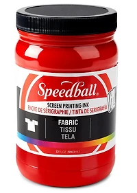 Encre sérigraphie - textile - rouge - 32oz