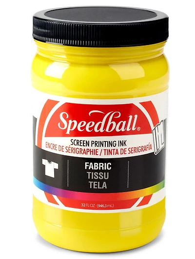 Screen printing ink - textile - yellow - 32oz