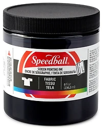 Screen printing ink - textile - black - 8oz