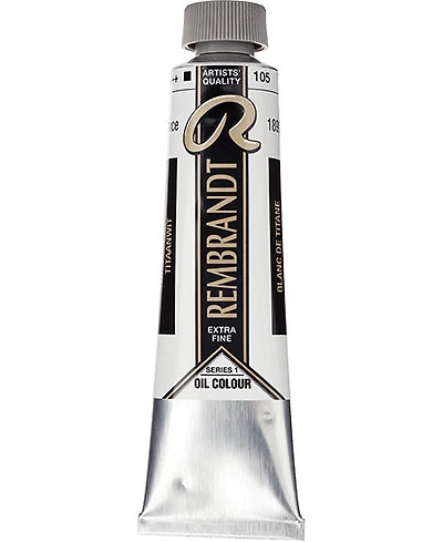 Huile rembrandt blanc de titane - 40ml série 1