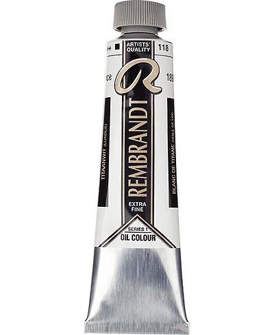 Huile rembrandt blanc de titane huile lin - 40ml série 1