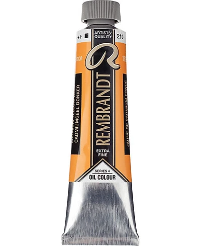 Huile rembrandt  jaune cadmium foncé - 40ml série 4