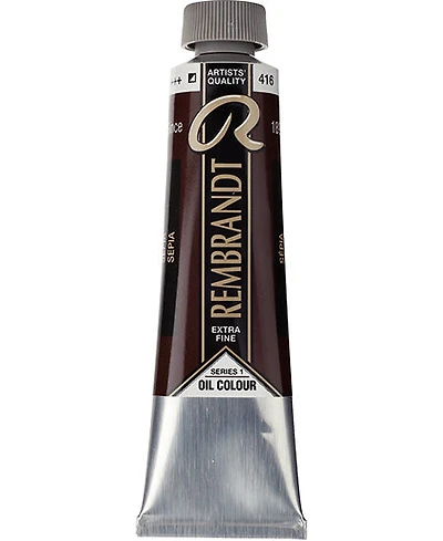 Huile rembrandt  sépia - 40ml série 1
