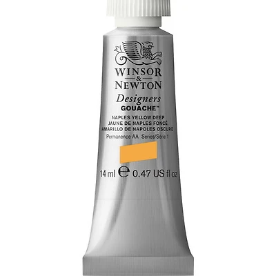 Gouache designer - 14ml - jaune de naples foncé - s1