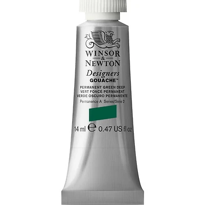 Gouache designer - 14ml - vert foncé permanent - s2