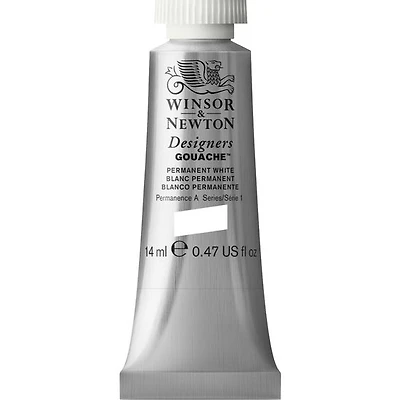 Gouache designer - 14ml - blanc permanent - s1