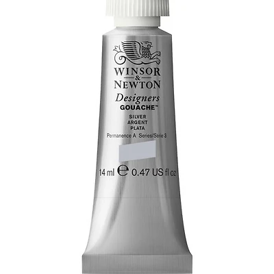 Gouache designer - 14ml - argent - s3
