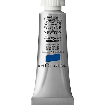 Gouache designer - 14ml - bleu winsor - s3