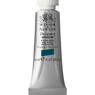 Gouache designer - 14ml - vert winsor - s3