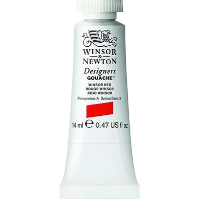 Gouache designer - 14ml - rouge winsor - s3