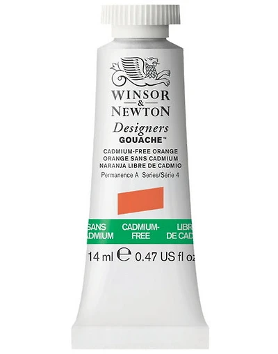 Gouache designer - 14ml - orange sans cadmium - s4