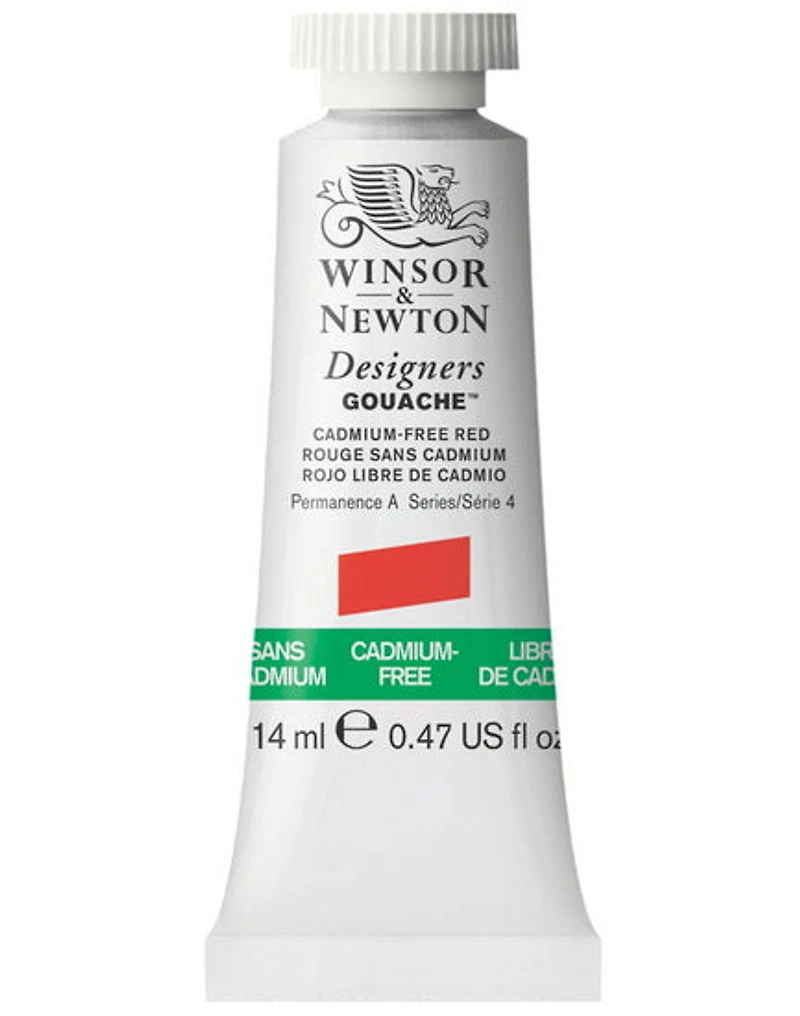 Gouache designer - 14ml - rouge sans cadmium - s4