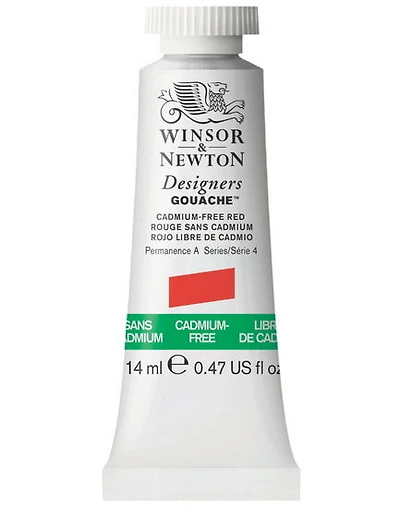 Gouache designer - 14ml - rouge sans cadmium - s4