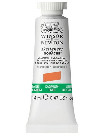 Gouache designer - 14ml - écarlate sans cadmium - s4