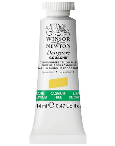 Gouache designer - 14ml - jaune pâle sans cadmium - s4