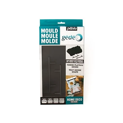 Moule en silicone - gédéo - plateau géode