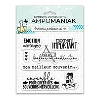 Planche de tampons transparents - ensemble émotions