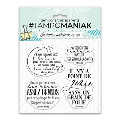 Transparent Stamps - Rêves assez grands, French Ed.