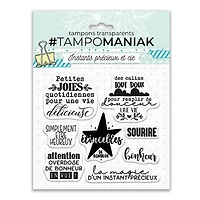 Planche de tampons transparents - bonheurs