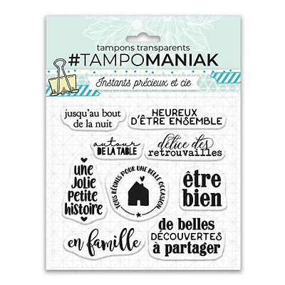 Transparent Stamps - En famille, French Ed.