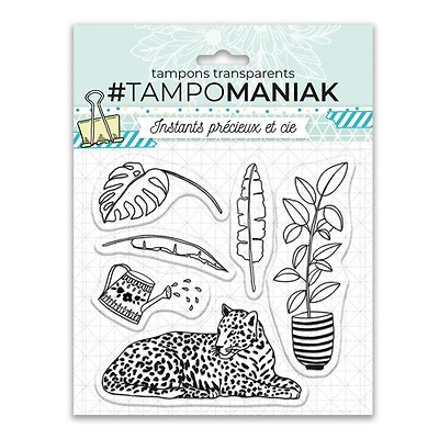 Planche de tampons transparents - princesse de la jungle