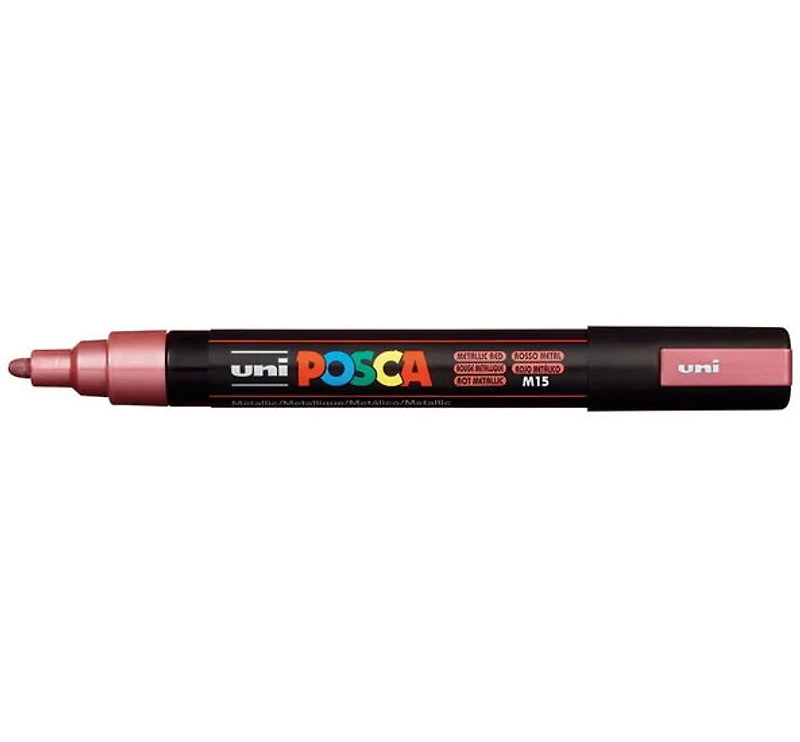 Marqueur posca conique pc-5m rouge métallique