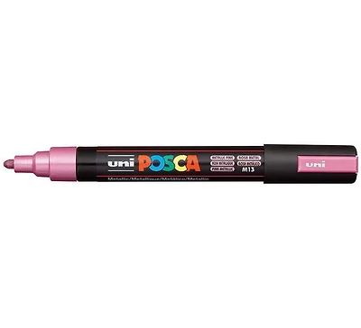 Marqueur posca conique pc-5m rose métallique