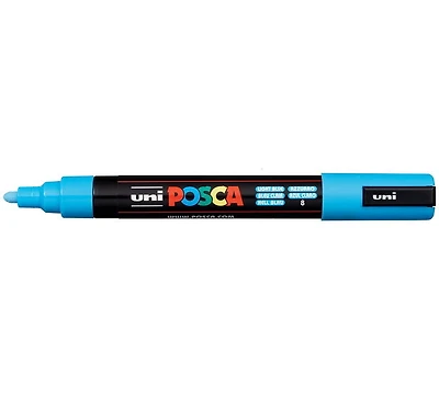 Marqueur posca conique pc-5m bleu clair