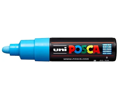 Marqueur posca conique pc-7m bleu clair