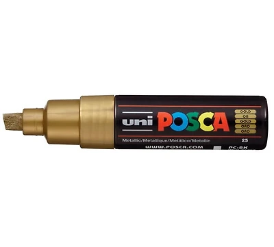 Marqueur posca biseau pc-8k or